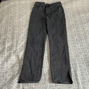**NEW WOT** Madewell The Perfect Vintage Straight Jean Size 28 Black Denim